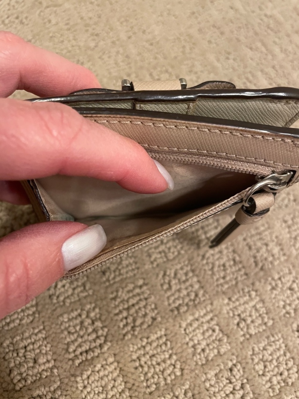 Coach Women’s Bow-Accent Compact Wallet - Nude - Picture 6 of 9